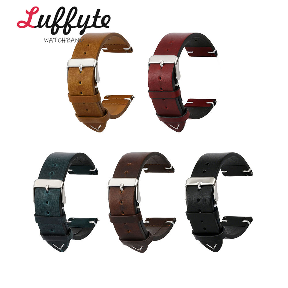 Mens Fashion In 1920 - Men Retro Oil Wax Leather Strap