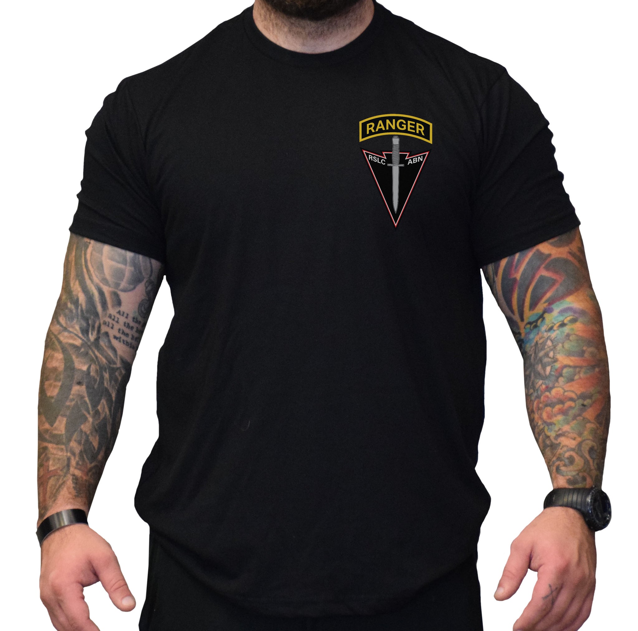 Military Shirt Men - US Army Ranger RSLC Logo T-Shirt