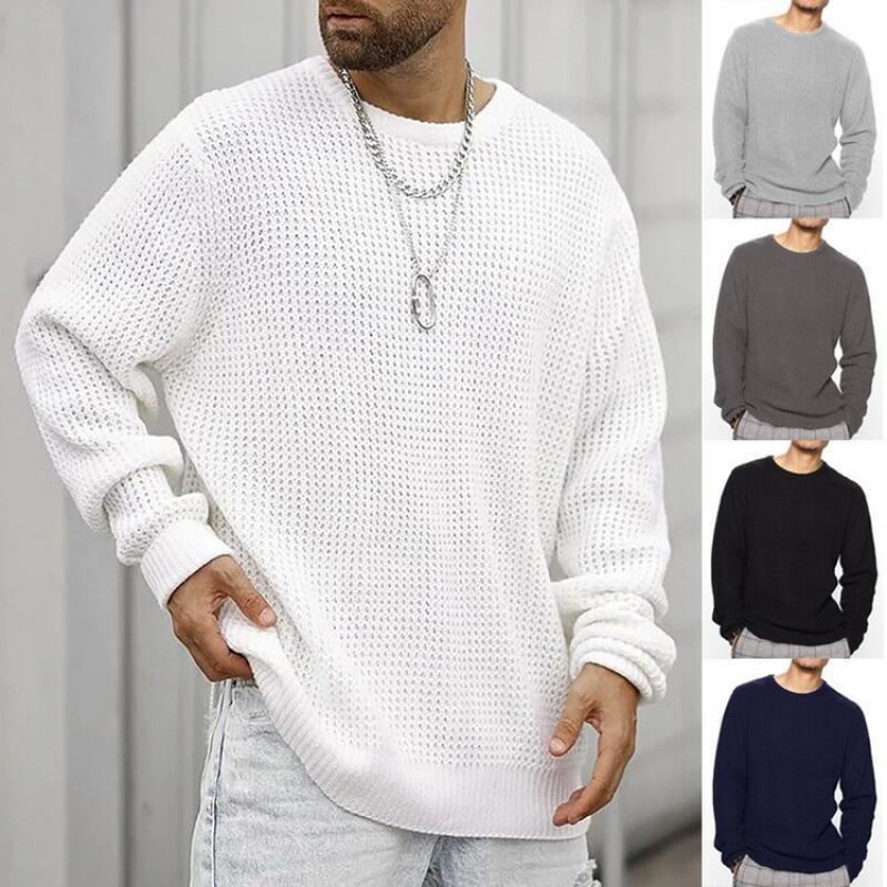 Mens Fashion Jumpers - 2026 Men Knitted Sweater Spring Autumn