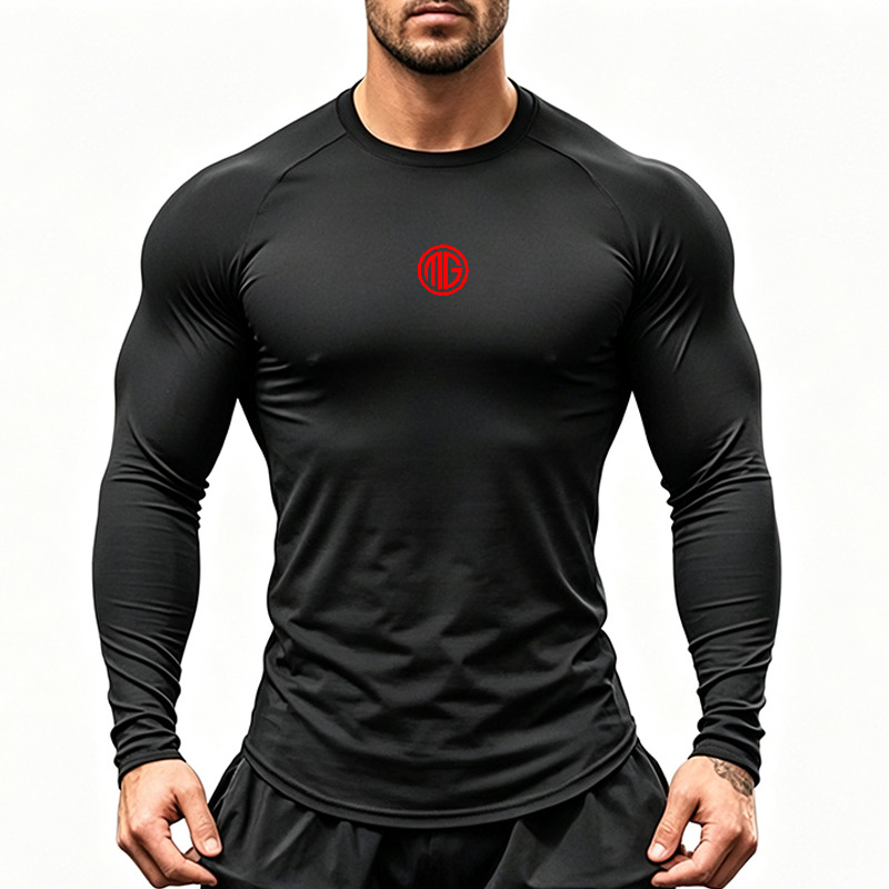 Muscle Tee Workout - Men'S Long Sleeve Running T-Shirts Cotton