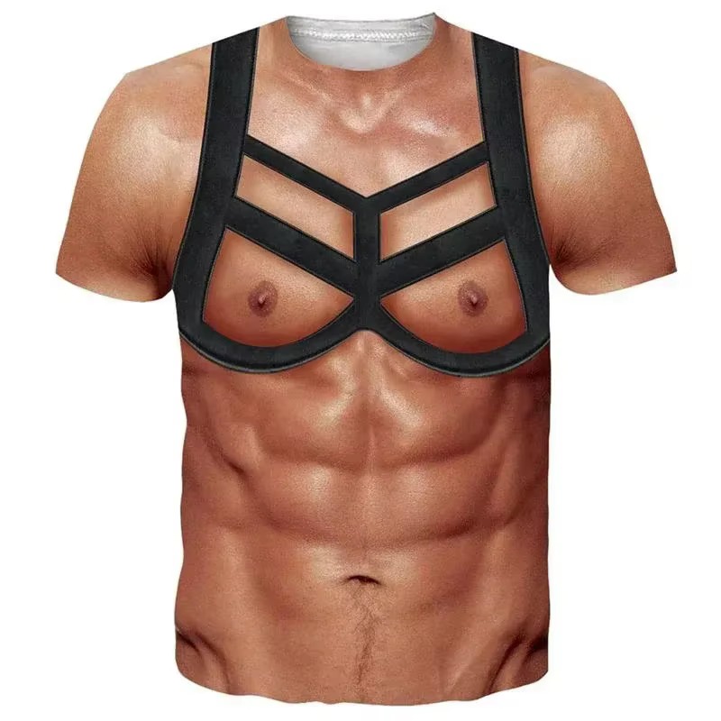Muscle Tee Workout - 2026 Funny Muscle Body 3D Printed