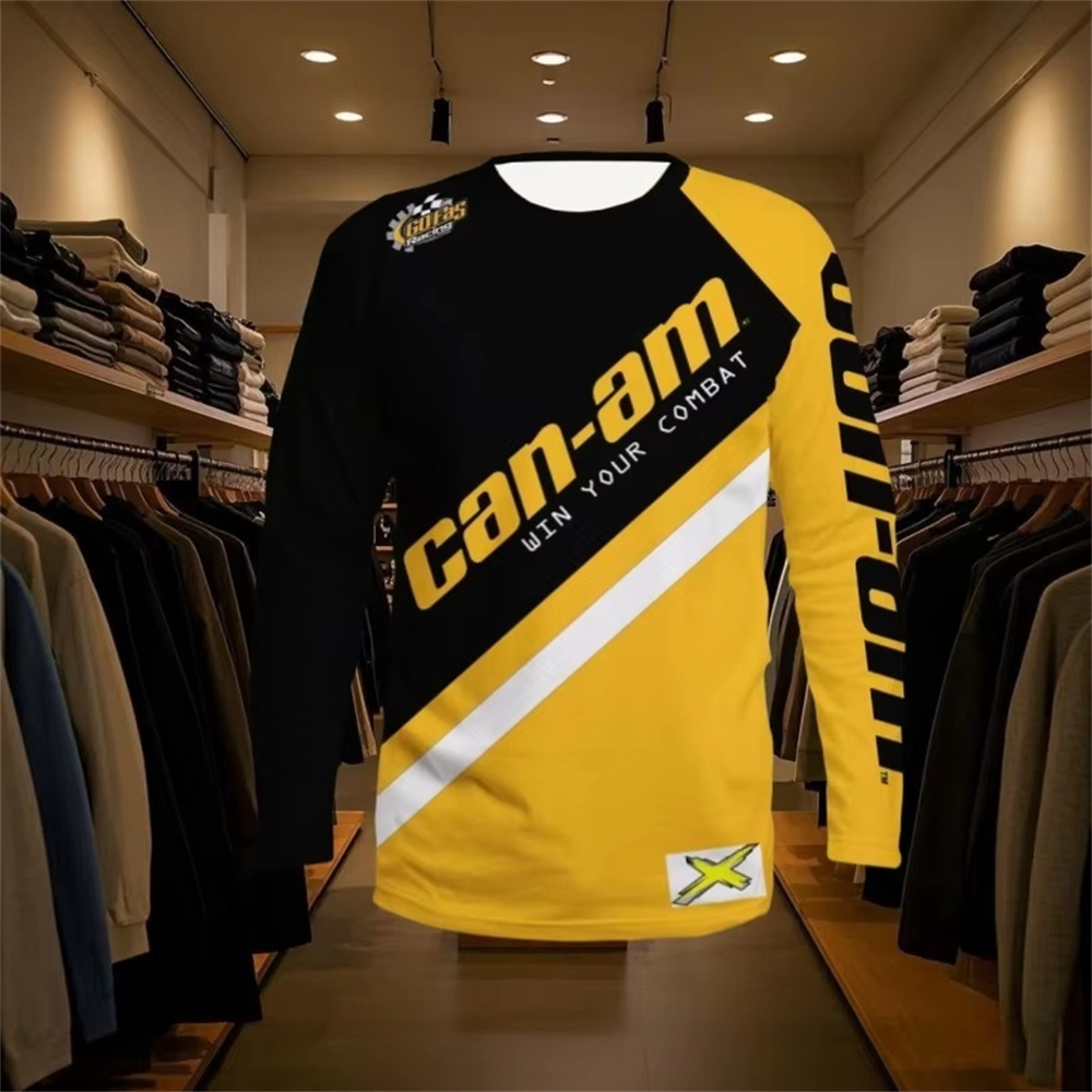 Men'S Fashion 2025 - Motorcycle Racing Long Sleeve Round Neck