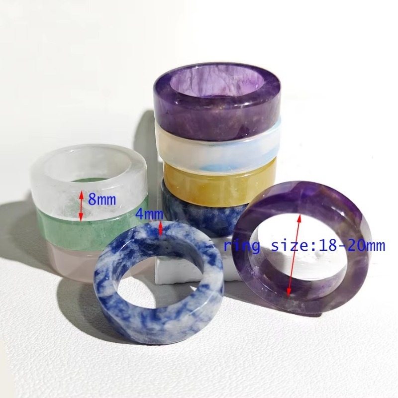 8mm Natural Crystal Healing Ri - Mens Fashion In 1920 评论和价格