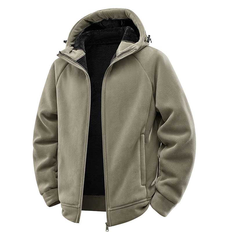 Thick Polar Fleece Jacket Men  - Sherpa Jacket Fleece 评论和价格