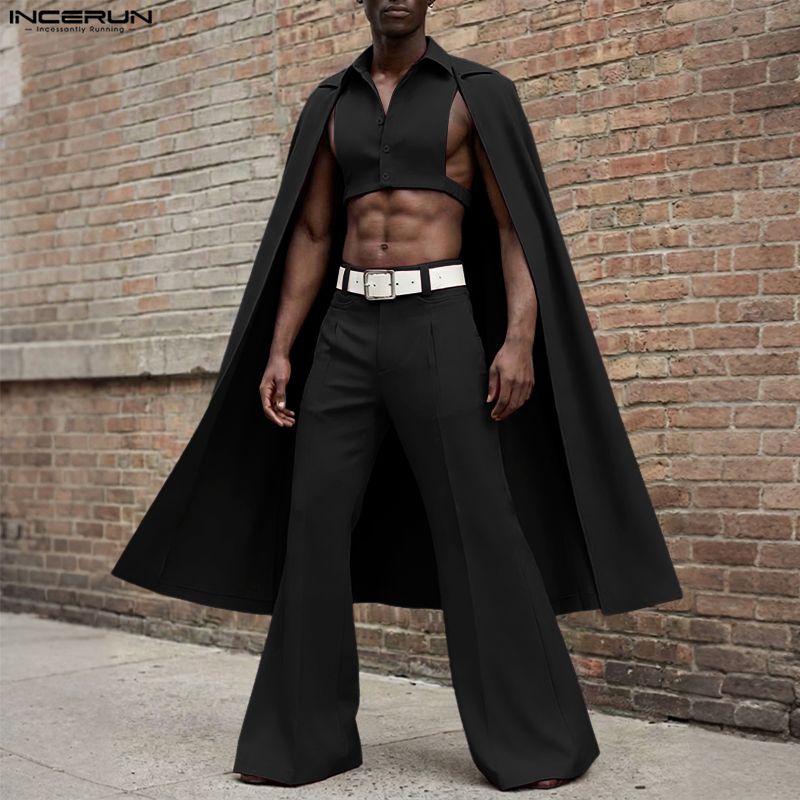 INCERUN Men Sets Solid Color L - Men'S Fashion For 2026 评论和价格