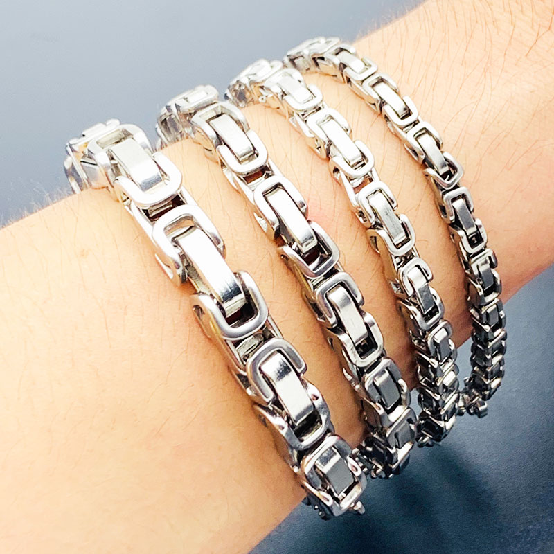 Men Jewelry Bracelet 316 Stain - Mens Fashion In 1920 评论和价格