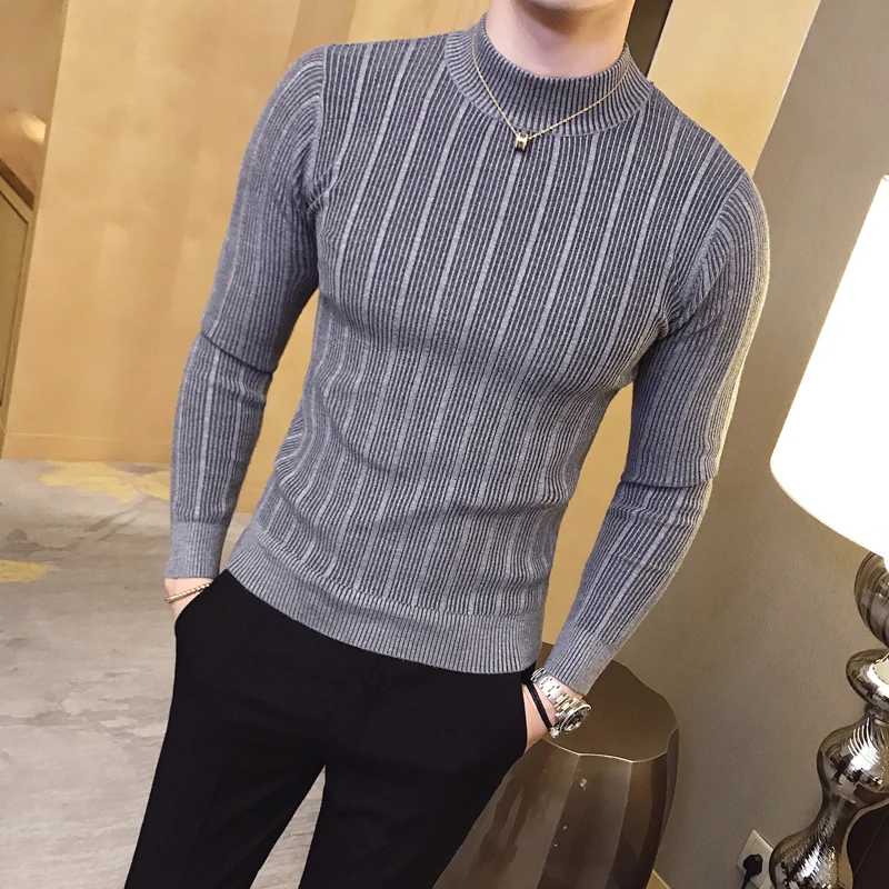 New Autumn Winter High Collar  - Mens Fashion Jumpers 评论和价格