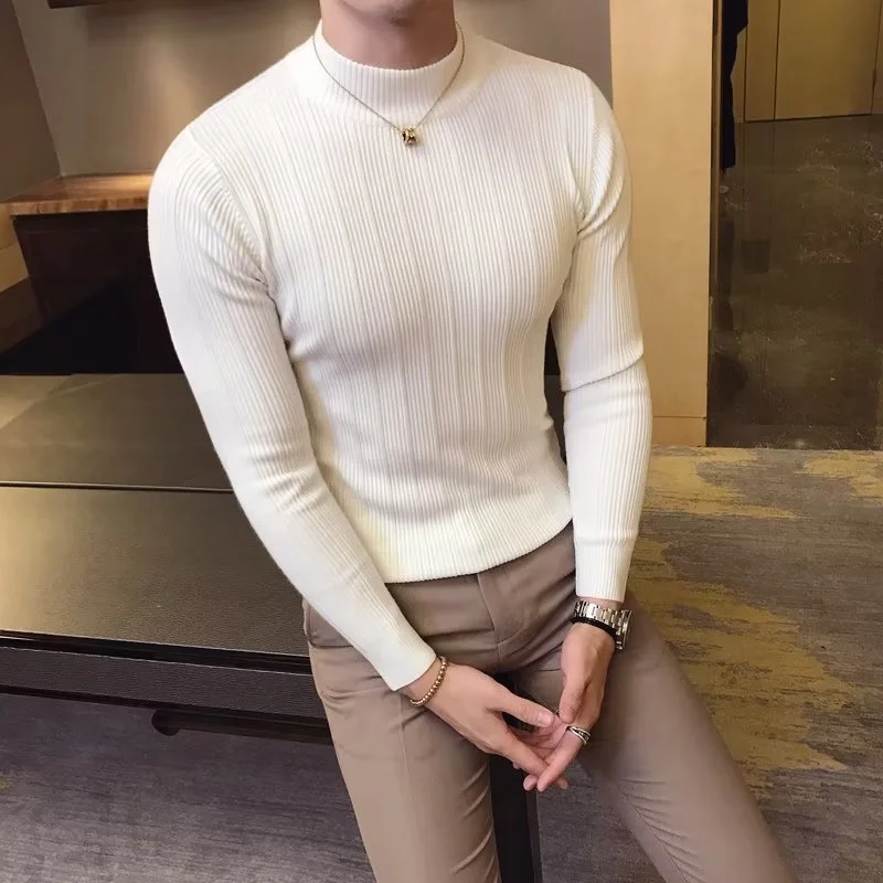 New Autumn Winter High Collar  - Mens Fashion Jumpers 评论和价格