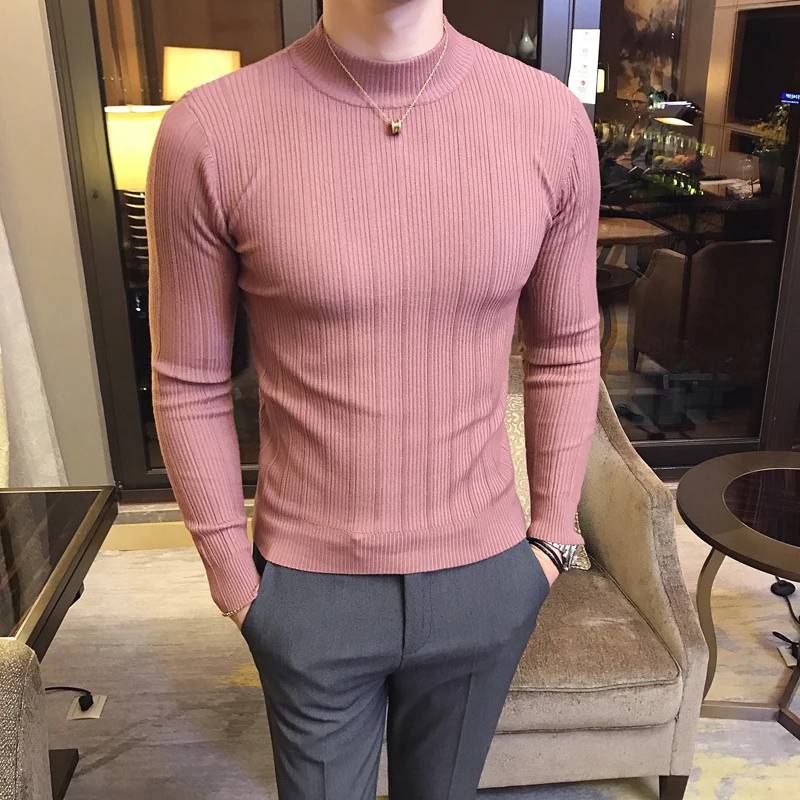 New Autumn Winter High Collar  - Mens Fashion Jumpers 评论和价格