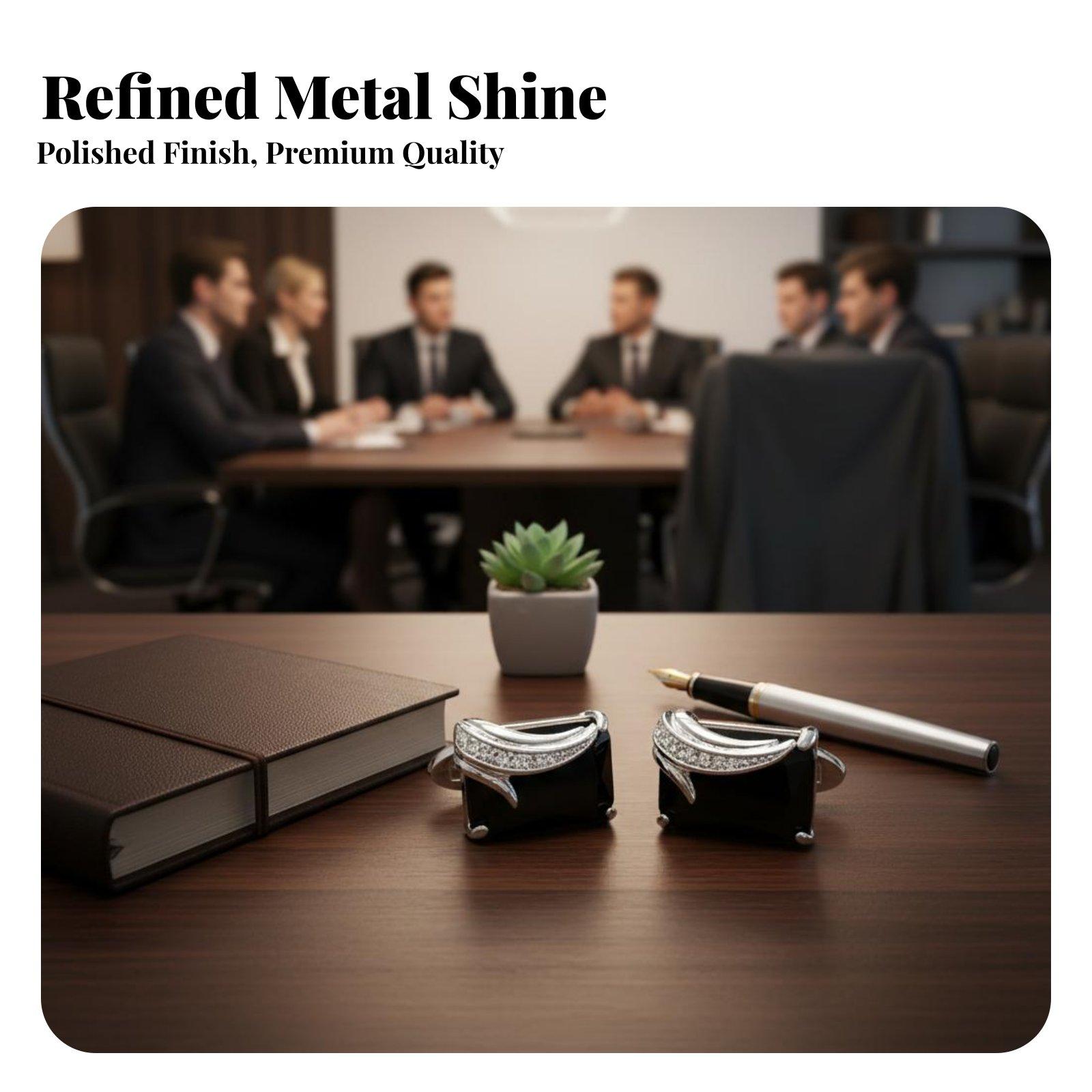 Fashion Crystal Men Cufflinks  - Mens Fashion Dress 评论和价格