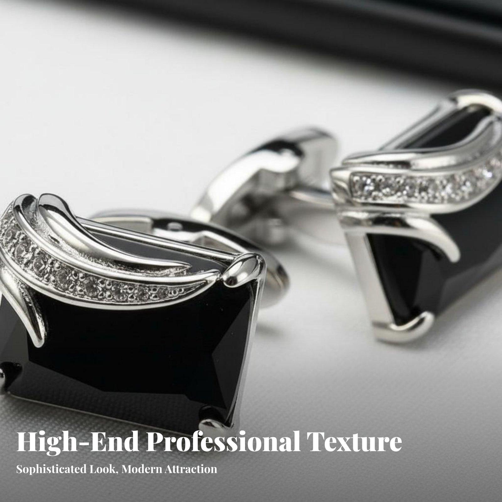 Fashion Crystal Men Cufflinks  - Mens Fashion Dress 评论和价格