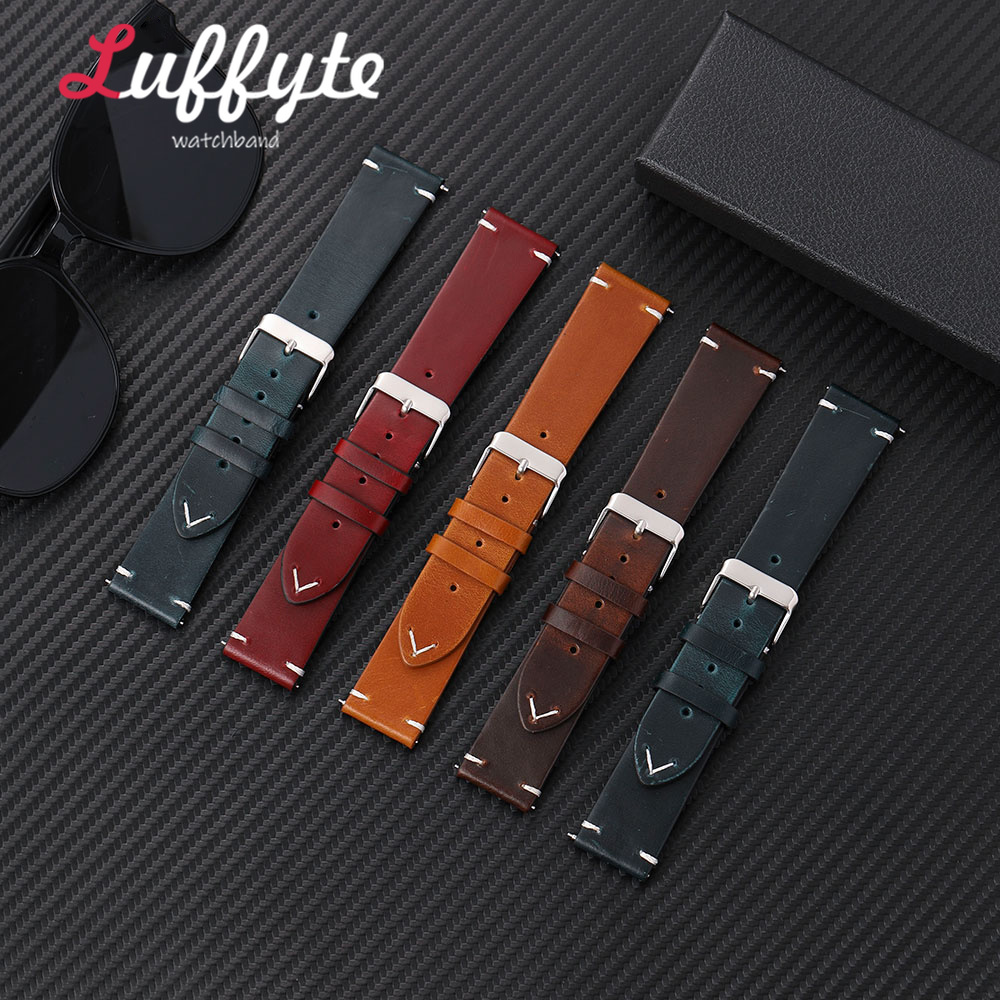 Men Retro Oil Wax Leather Stra - Mens Fashion In 1920 评论和价格