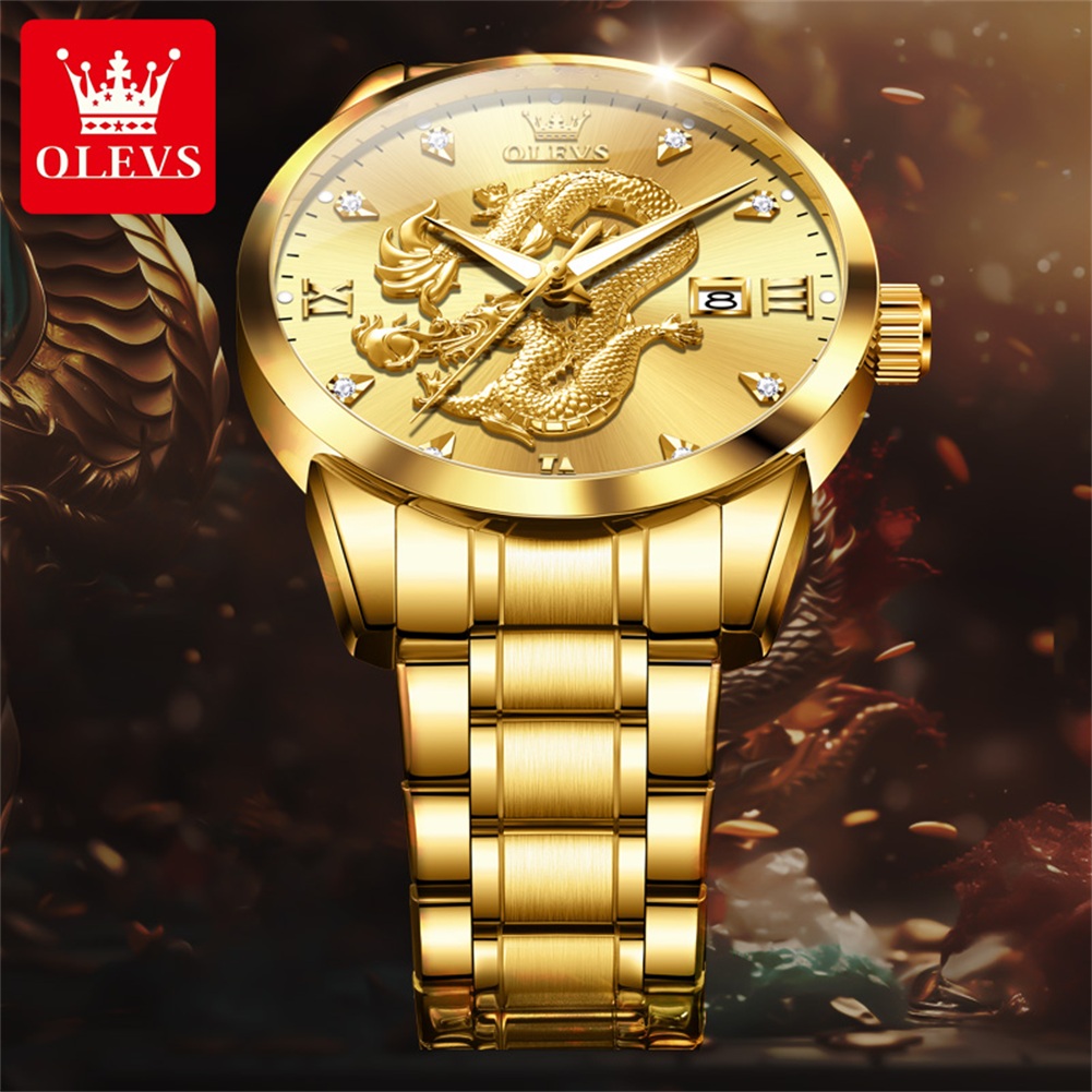 OLEVS 3619 Men Watch Luxury Go - Mens Fashion In 1920 评论和价格