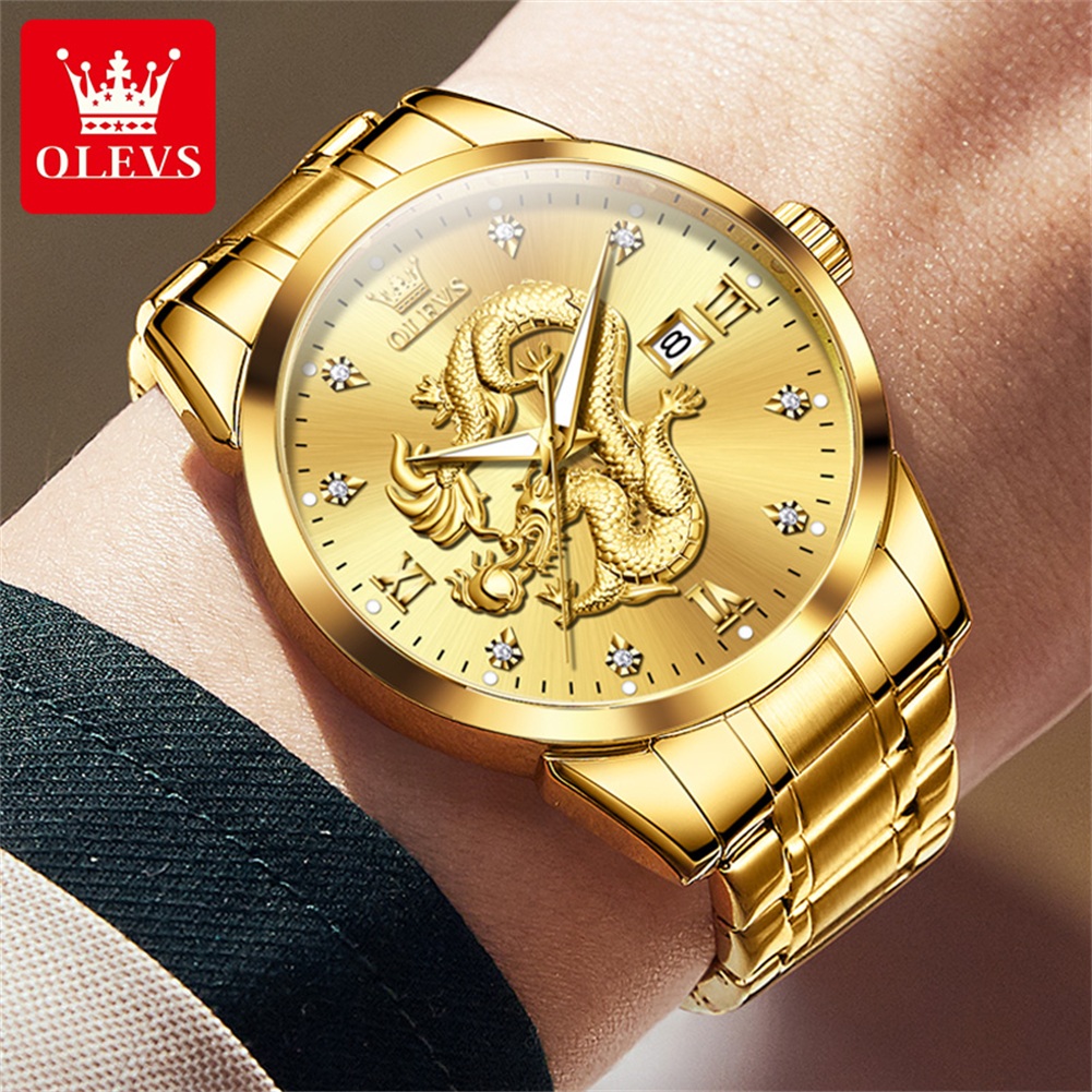 OLEVS 3619 Men Watch Luxury Go - Mens Fashion In 1920 评论和价格