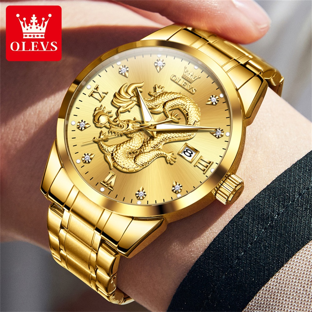 OLEVS 3619 Men Watch Luxury Go - Mens Fashion In 1920 评论和价格