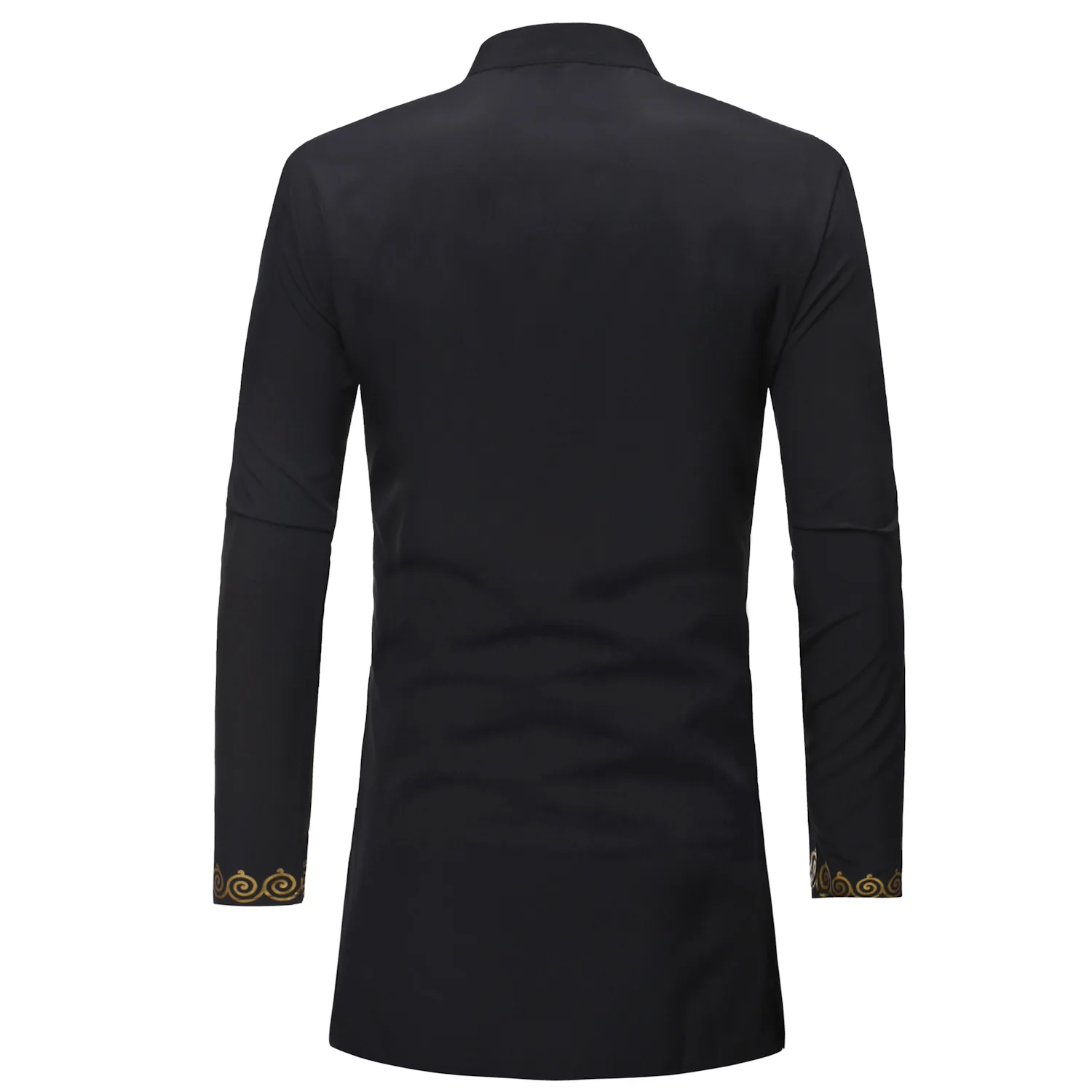 Stand Collar Muslim Shirt Men  - Men'S Fashion Kurta 评论和价格