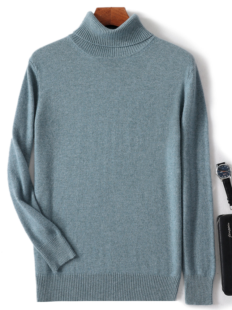 Autumn Winter Men Wool Turtlen - Mens Fashion Jumpers 评论和价格
