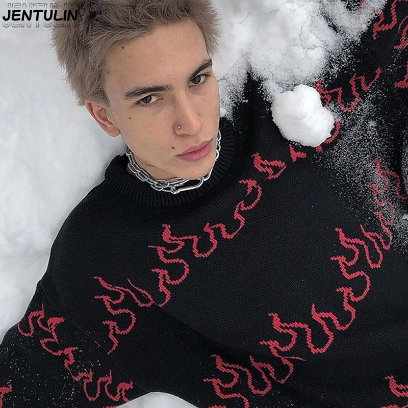 Flame Knitted Gifts For Men Wo - Mens Fashion Jumpers 评论和价格