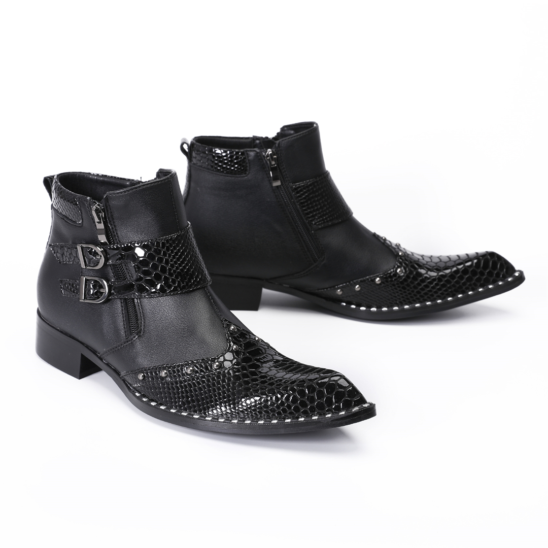 fashion rivets pointed toe men - Mens Fashion Dress 评论和价格