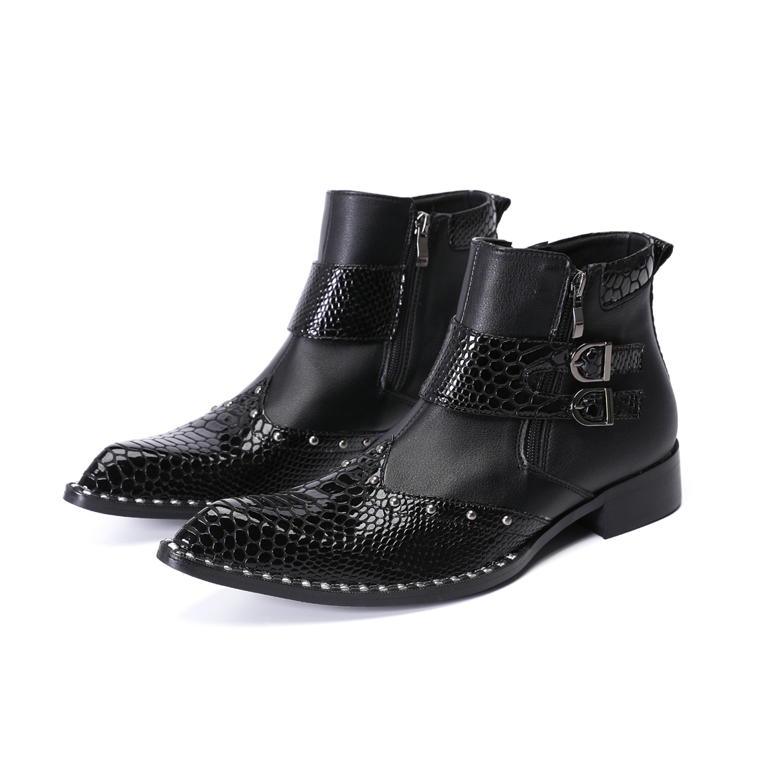 fashion rivets pointed toe men - Mens Fashion Dress 评论和价格