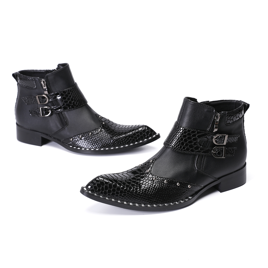 fashion rivets pointed toe men - Mens Fashion Dress 评论和价格