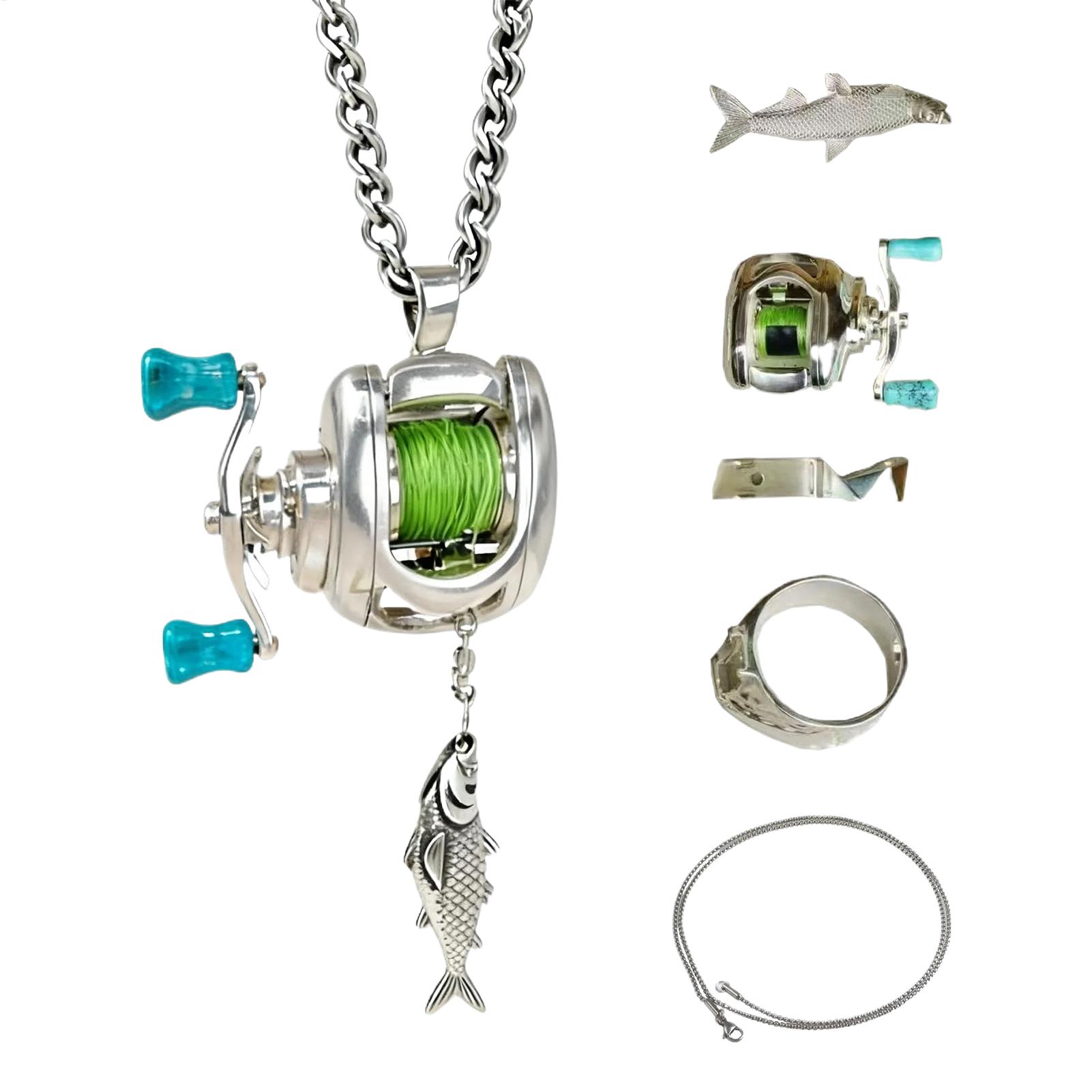 2026 Fishing Pendant Necklace  - Men'S Fashion Night Out 评论和价格