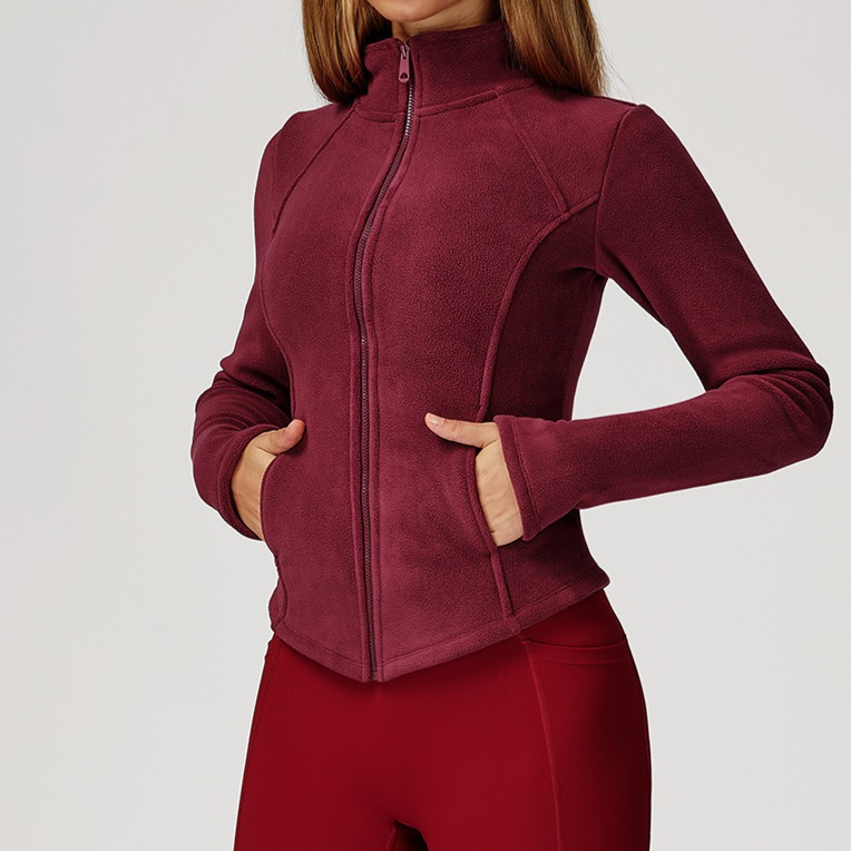 Sherpa Fleece Yoga Jacket Zipp - Sherpa Jacket Fleece 评论和价格