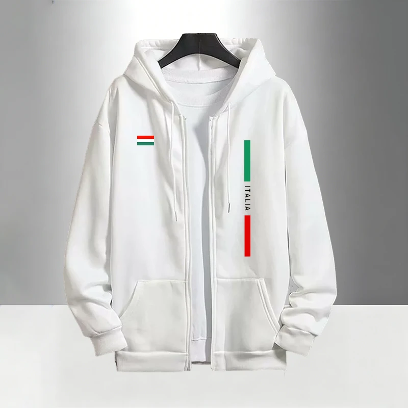 Italy Fashion Men's Set Zipper - Men'S Fashion Zipper Hoodie 评论和价格