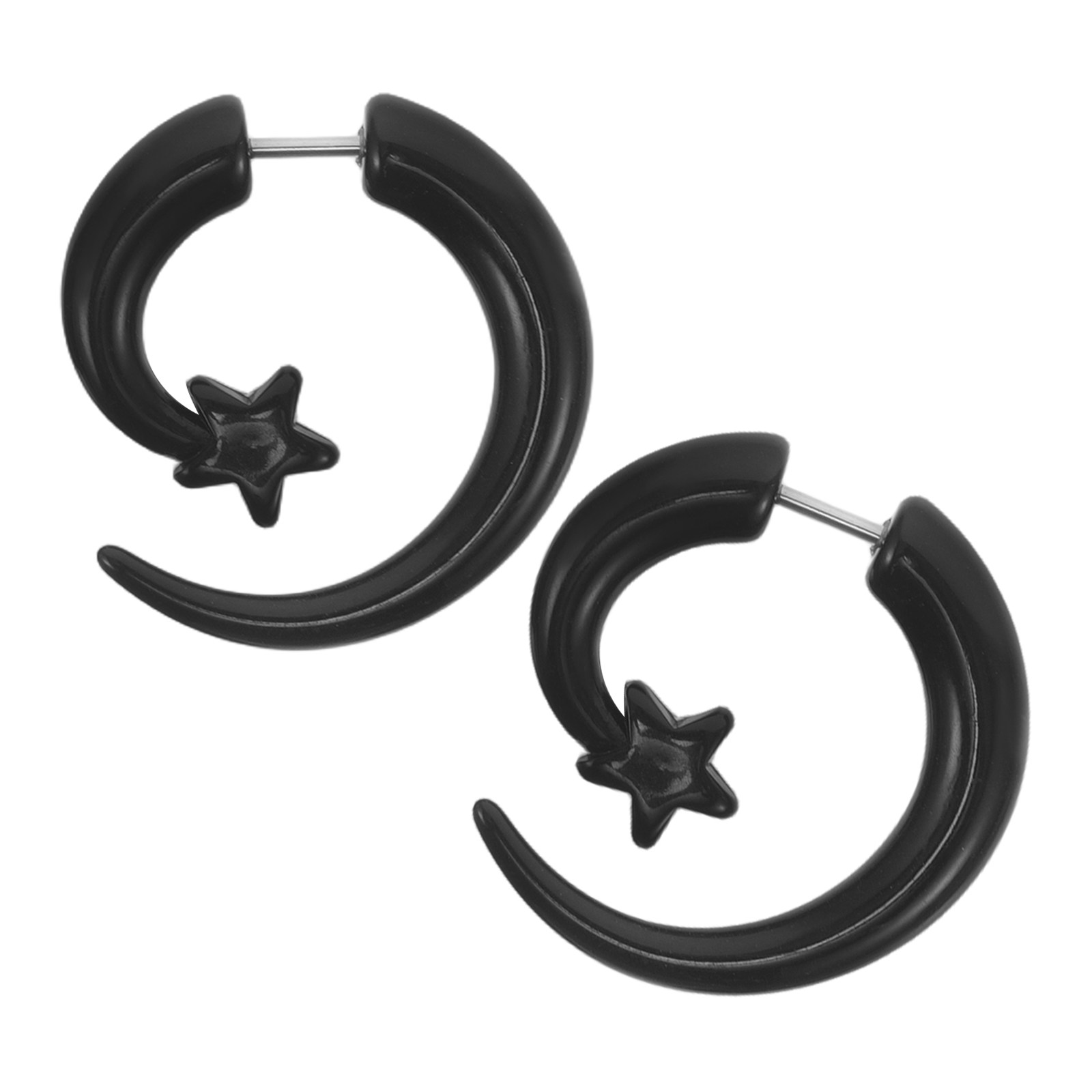 1Pair Mens Acrylic Earrings Fa - Men'S Fashion Night Out 评论和价格