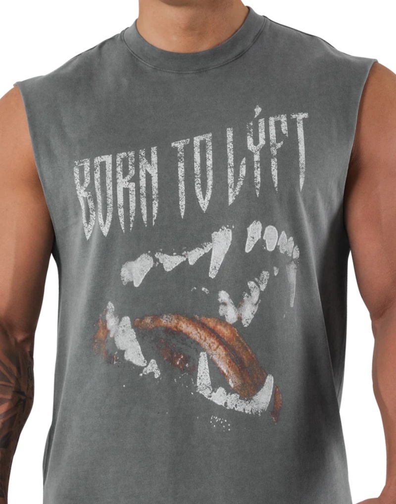 LYFT Summer Men's Washed Cotto - Muscle Tee Workout 评论和价格