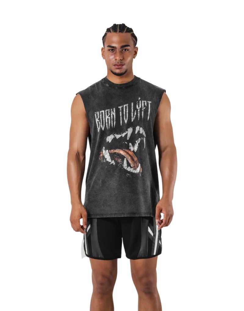 LYFT Summer Men's Washed Cotto - Muscle Tee Workout 评论和价格