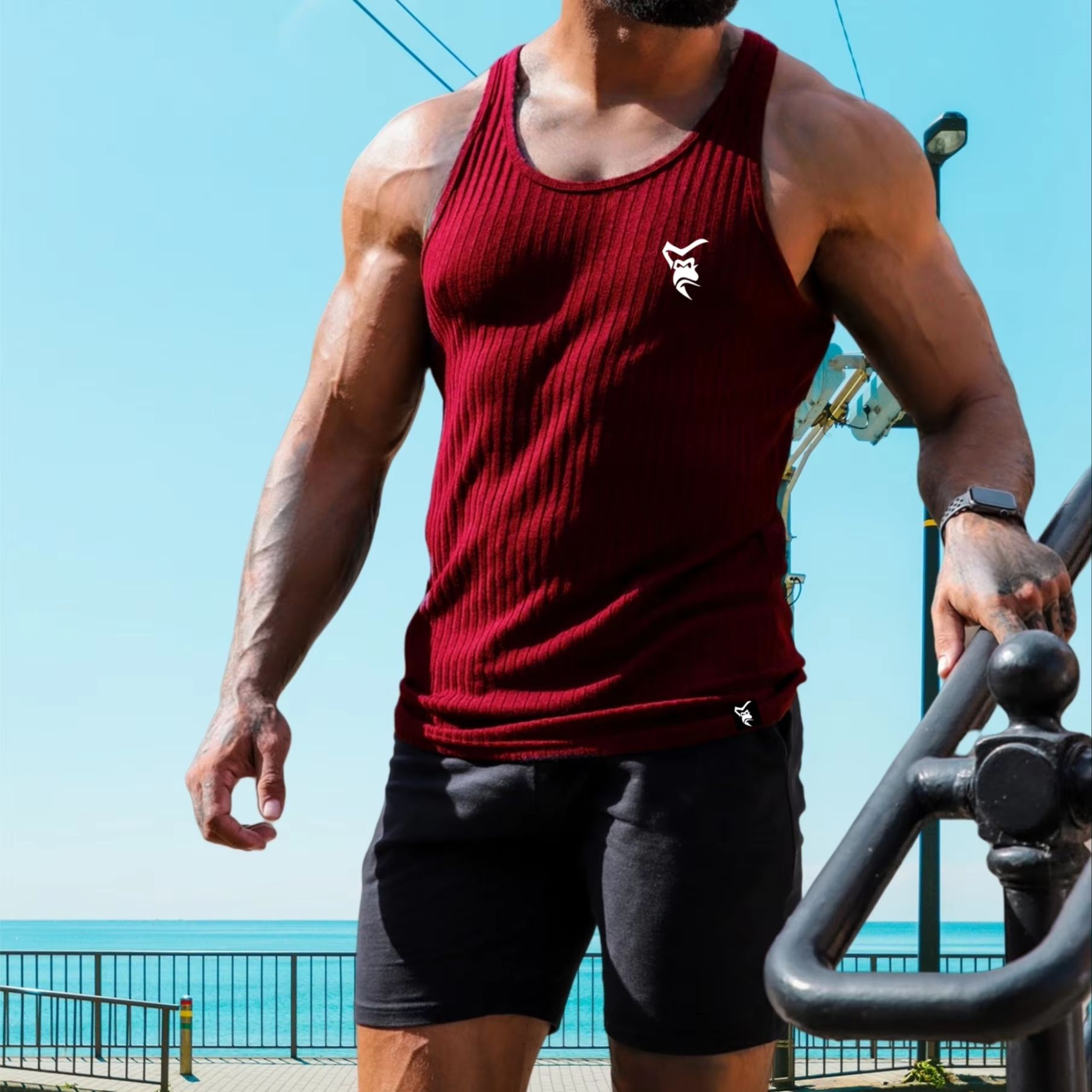 NEW Men's Quick Dry Running Ta - Muscle Tee Workout 评论和价格