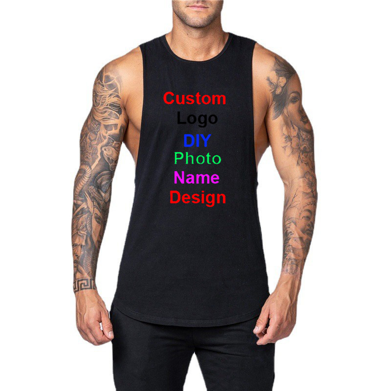 DIY Customized Logo Brand Gym  - Muscle Tee Workout 评论和价格