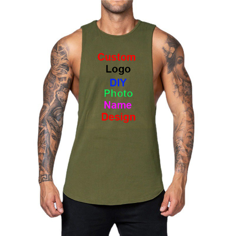 DIY Customized Logo Brand Gym  - Muscle Tee Workout 评论和价格