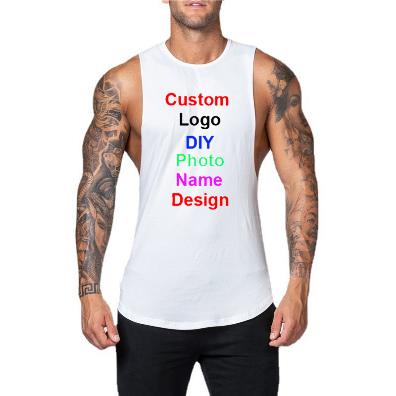 DIY Customized Logo Brand Gym  - Muscle Tee Workout 评论和价格