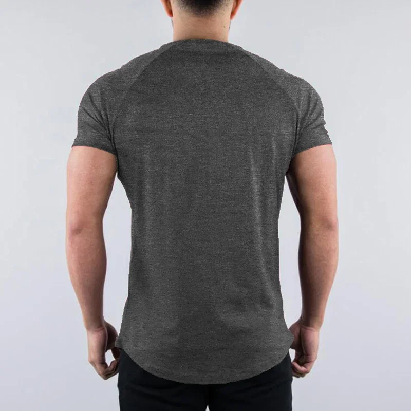 Plain Summer Cotton Breathable - Muscle Tee Workout 评论和价格