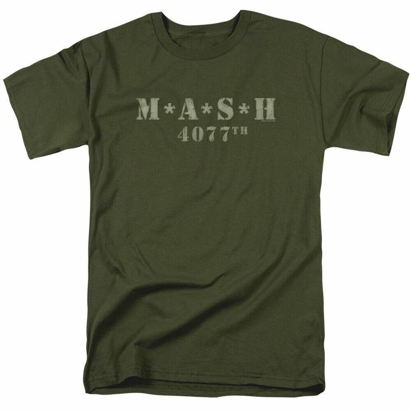 Mash Distressed Logo T Shirt M - Military Shirt Men 评论和价格