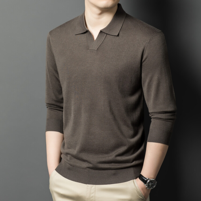 Men's pullover sweater with V- - Mens Fashion Jumpers 评论和价格