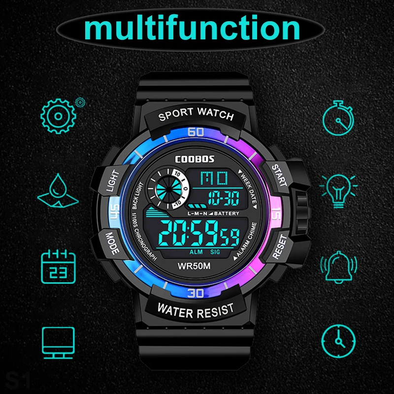 Fashion Digital Watches for Me - Mens Fashion In 1920 评论和价格