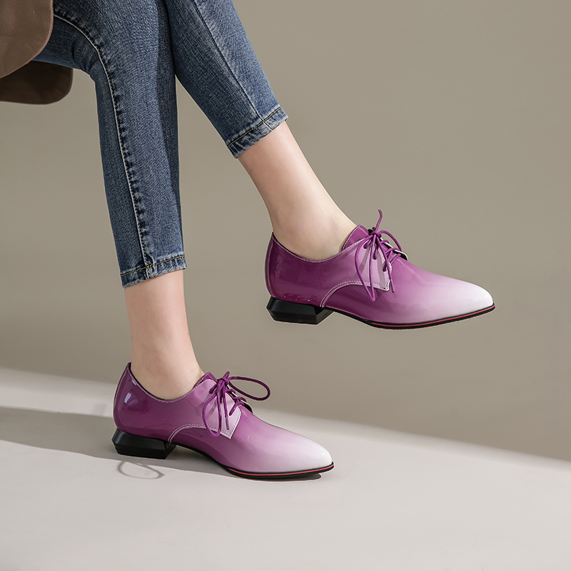 British Women Oxfords Gradient - Oxford Shoes Brogue 评论和价格