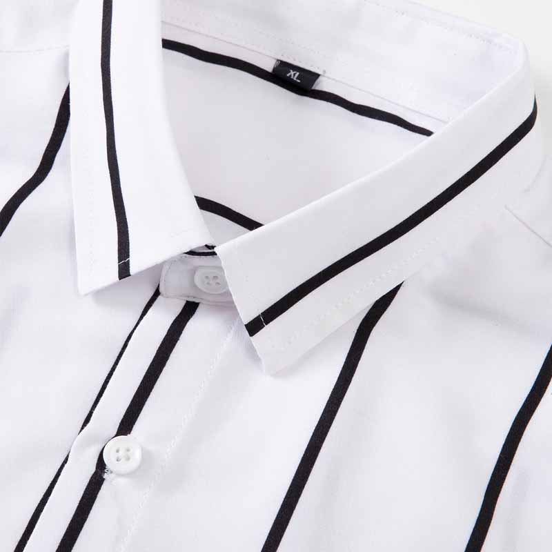 Men's Striped Dress Shirt Long - Mens Fashion Dress 评论和价格