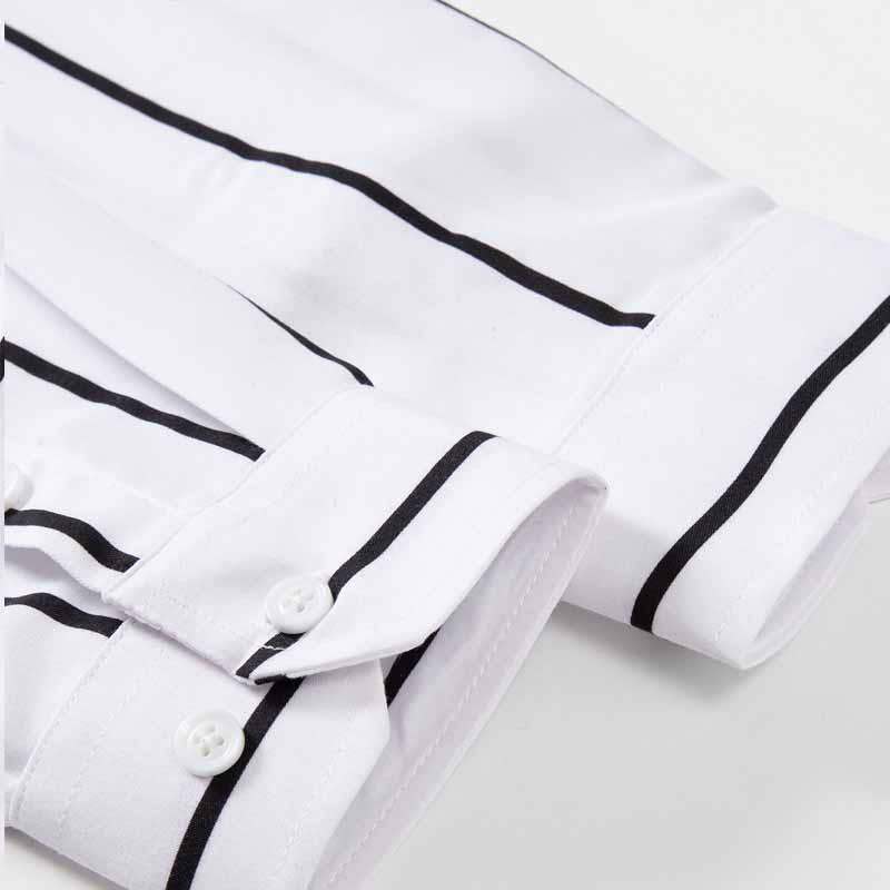 Men's Striped Dress Shirt Long - Mens Fashion Dress 评论和价格