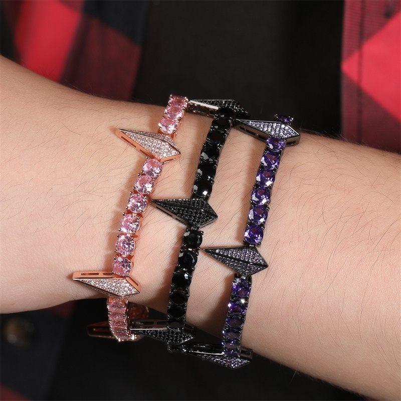 8inch Punk Hip Hop Spiked Brac - Men'S Fashion Night Out 评论和价格