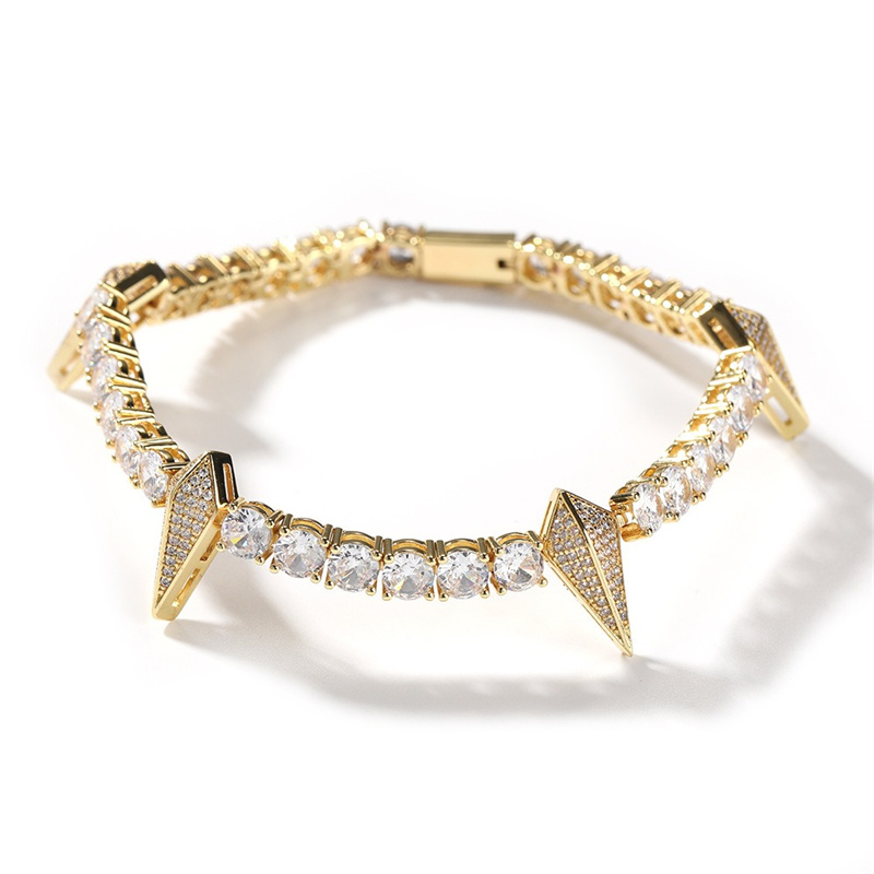 8inch Punk Hip Hop Spiked Brac - Men'S Fashion Night Out 评论和价格