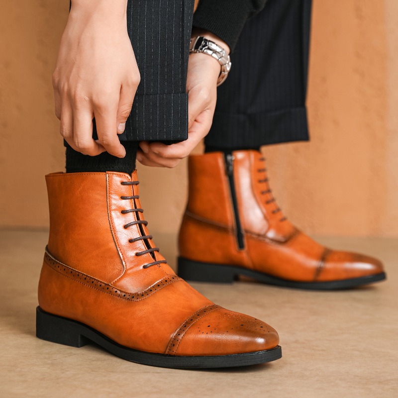 Luxury Men's Boots New High-to - Mens Fashion Dress 评论和价格