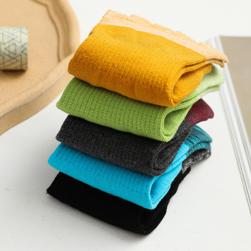5 Pairs Mens Boys Colorful Fiv - Men'S Fashion Quarter Socks 评论和价格