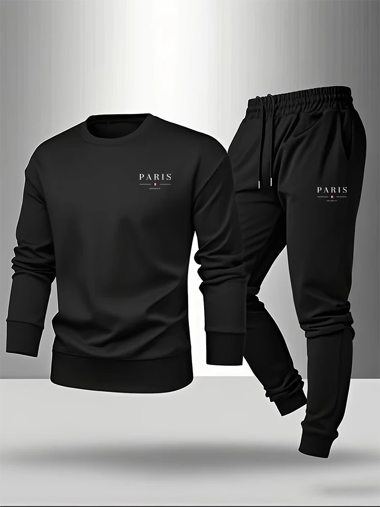 Paris Print Men's Set Pullover - Paris Fashion Men 评论和价格