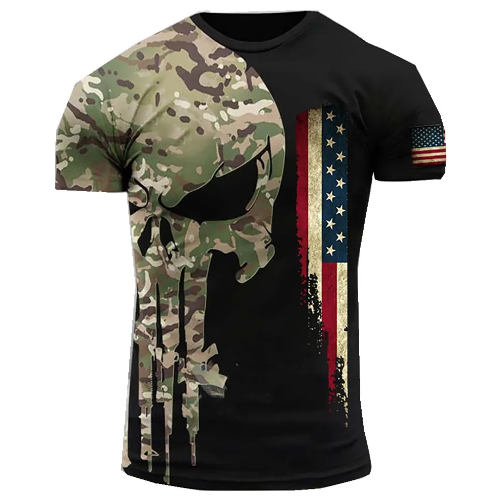 Summer New Military Printed Me - Military Shirt Men 评论和价格