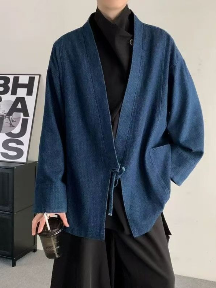 Vintage Japanese Style Denim C - Mens Fashion Jumpers 评论和价格