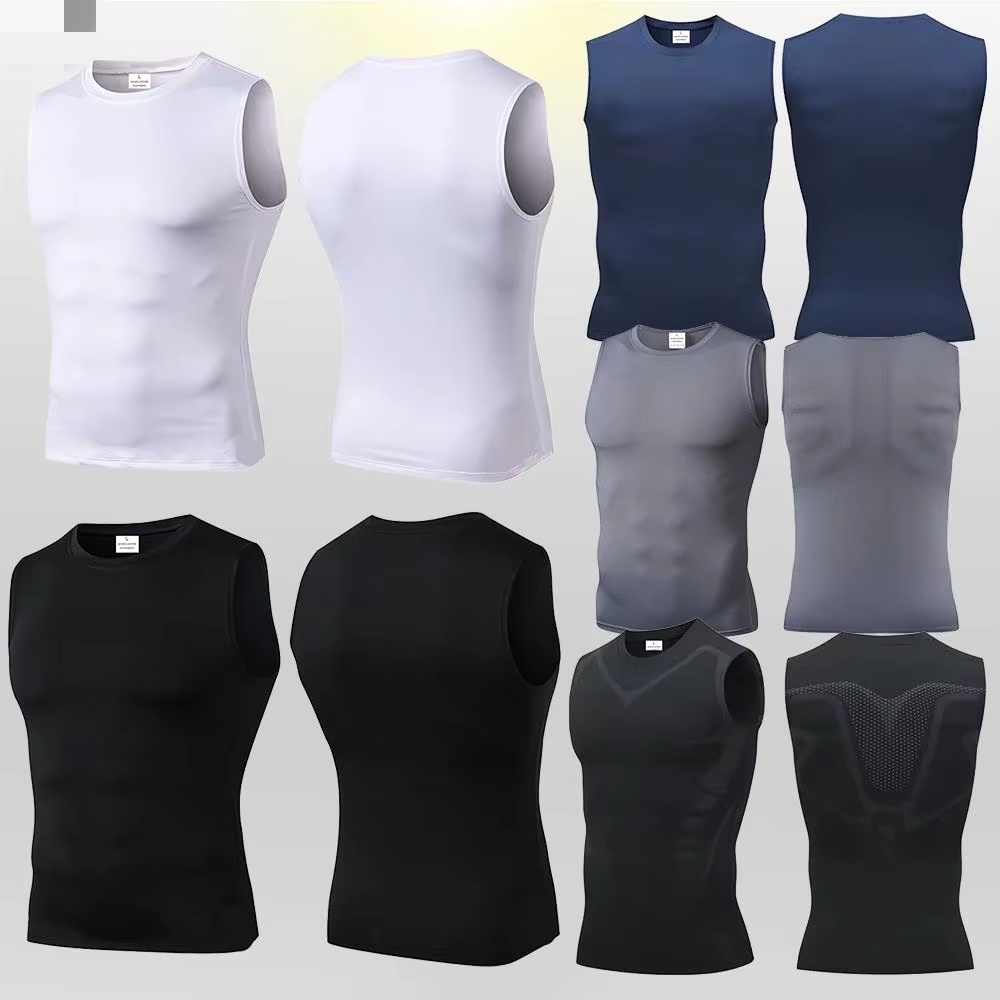 Compression Tank Top Mens Gym  - Muscle Tee Workout 评论和价格